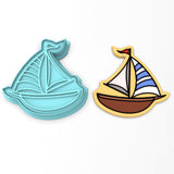 Sailboat Cookie Cutter | Stamp | Stencil #1