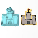 Sand Castle Cookie Cutter | Stamp | Stencil #1