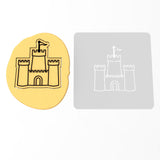Sand Castle Cookie Cutter | Stamp | Stencil #1