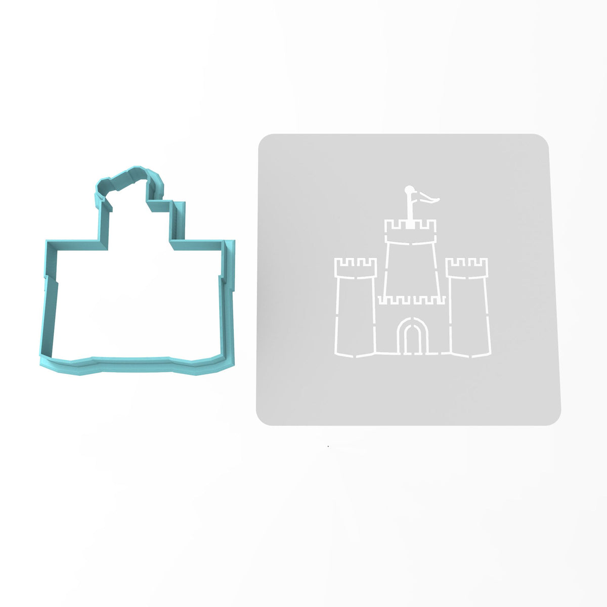 Sand Castle Cookie Cutter | Stamp | Stencil #1