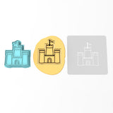 Sand Castle Cookie Cutter | Stamp | Stencil #1