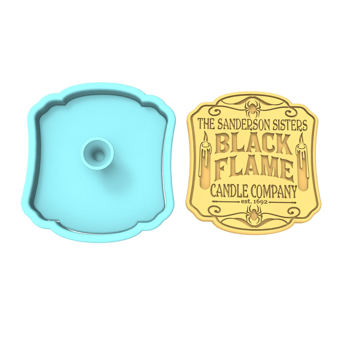 Sanderson Sister Black Flame Company Cookie Cutter | Stamp | Stencil #1