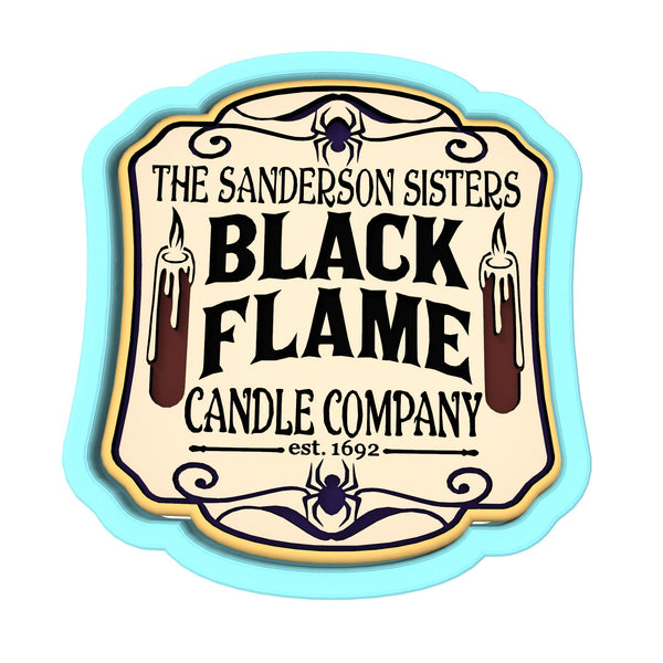Sanderson Sister Black Flame Company Cookie Cutter | Stamp | Stencil #1