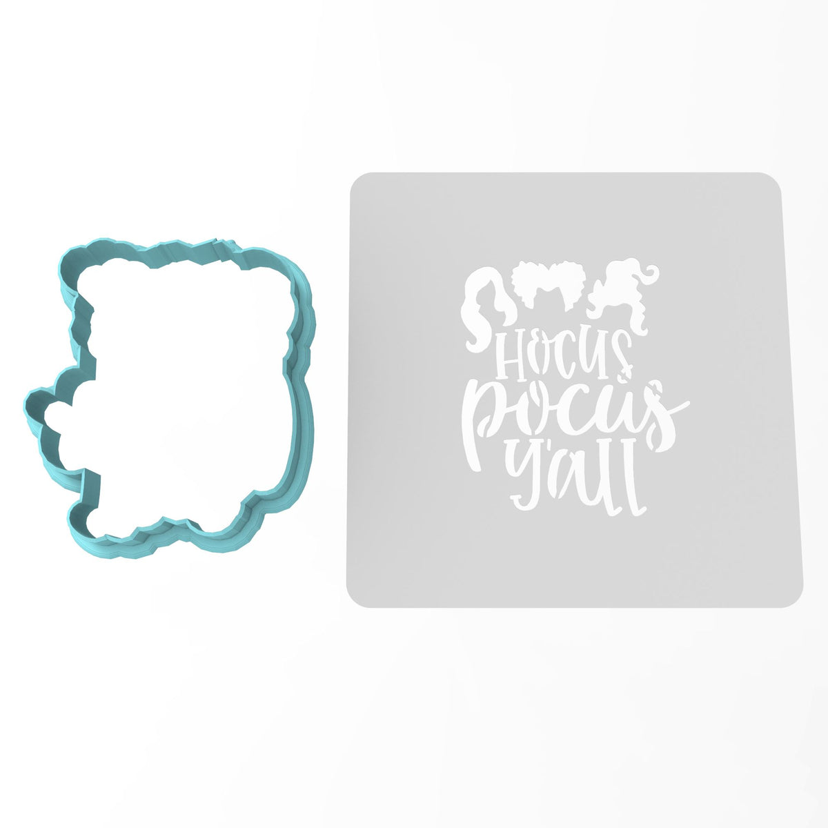 Sanderson Sisters Y'All Cookie Cutter | Stamp | Stencil #1