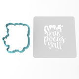 Sanderson Sisters Y'All Cookie Cutter | Stamp | Stencil #1