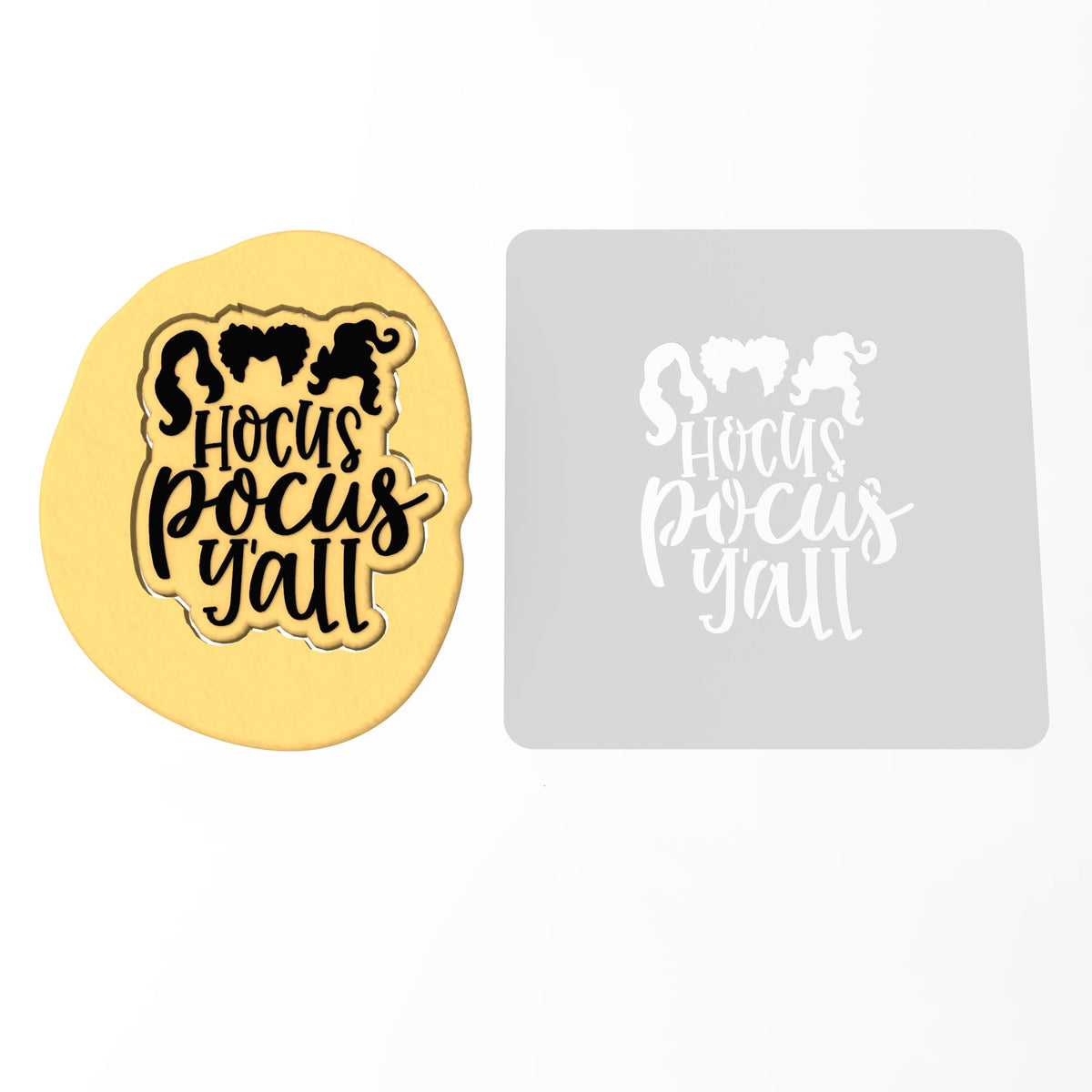 Sanderson Sisters Y'All Cookie Cutter | Stamp | Stencil #1