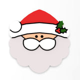 Santa Claus Face Cookie Cutter | Stamp | Stencil #1