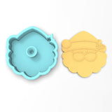 Santa Claus Face Cookie Cutter | Stamp | Stencil #1