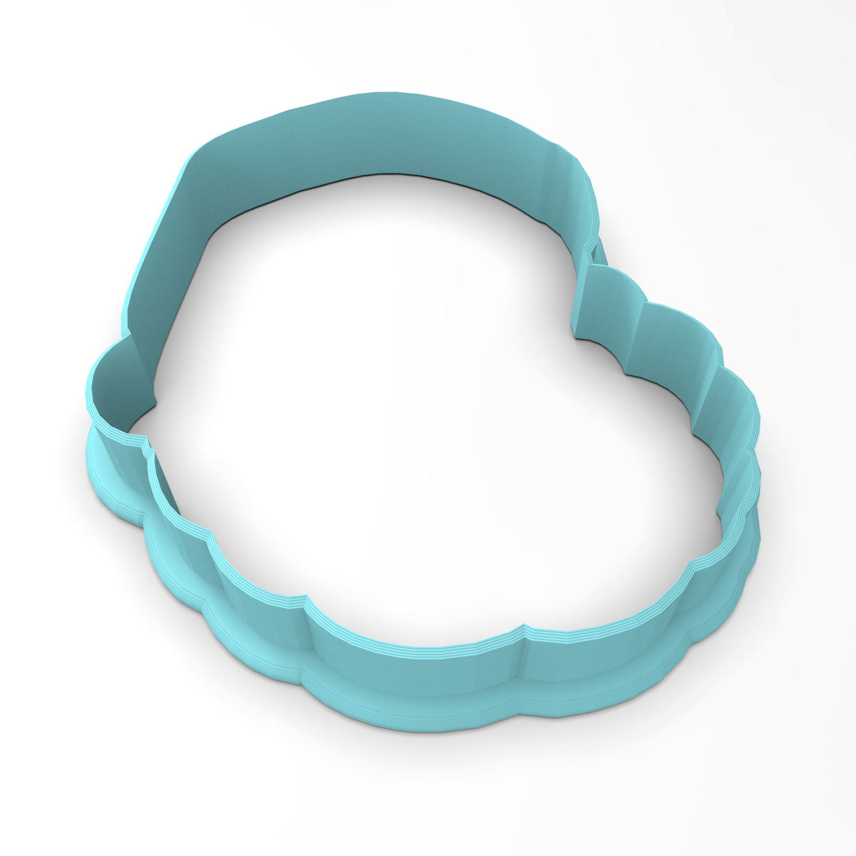 Santa Claus Face Cookie Cutter | Stamp | Stencil #2