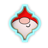 Santa Face Plaque Cookie Cutter | Stamp | Stencil #1