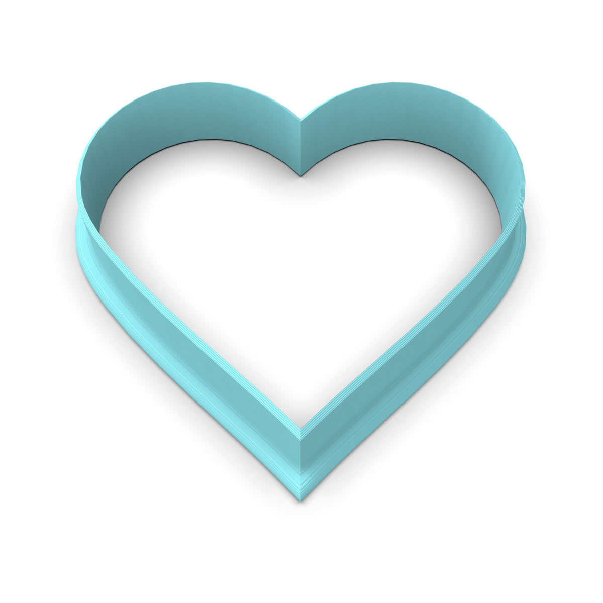 Santa Heart Cookie Cutter | Stamp | Stencil #1