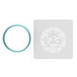 Santa's Reindeer Cookie Cutter | Stamp | Stencil #1 Xmas / Winter / NYE Cookie Cutter Lady MINI - 2 Inches (5cm) **BUNDLE** Cutter + Stencil 