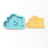 Santa's Sleigh Cookie Cutter | Stamp | Stencil #1