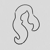 Sarah Sanderson Witch Hair Cookie Cutter | Stamp | Stencil #1