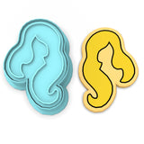 Sarah Sanderson Witch Hair Cookie Cutter | Stamp | Stencil #1