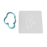 Sarah Sanderson Witch Hair Cookie Cutter | Stamp | Stencil #1