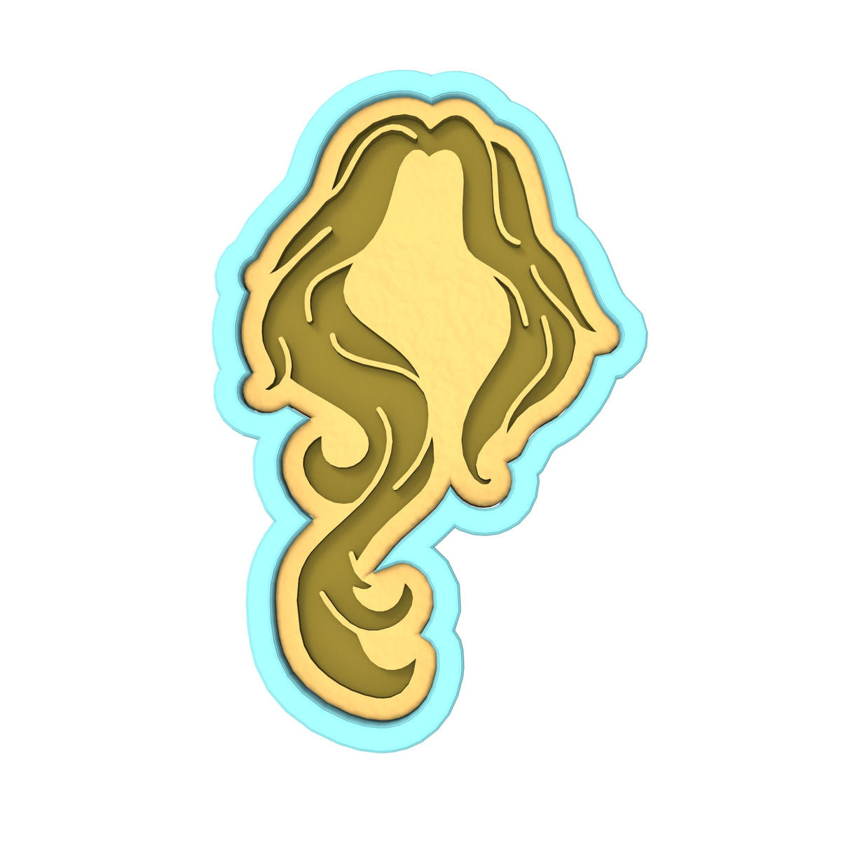 Sarah Sanderson Witch Hair Cookie Cutter | Stamp | Stencil #2
