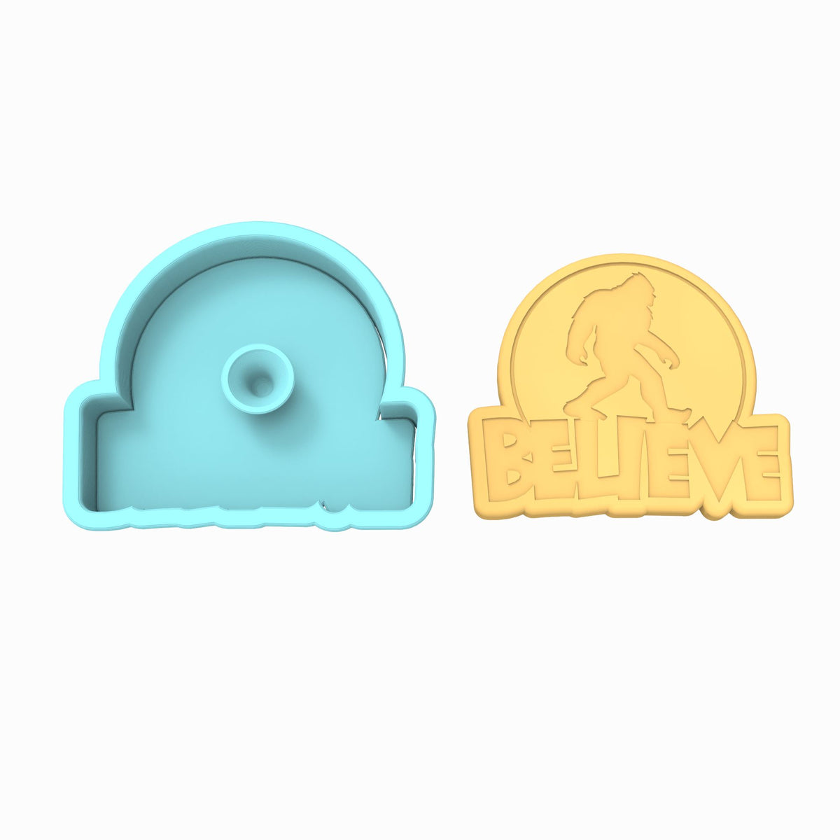 Sasquatch Believe Cookie Cutter | Stamp | Stencil #1