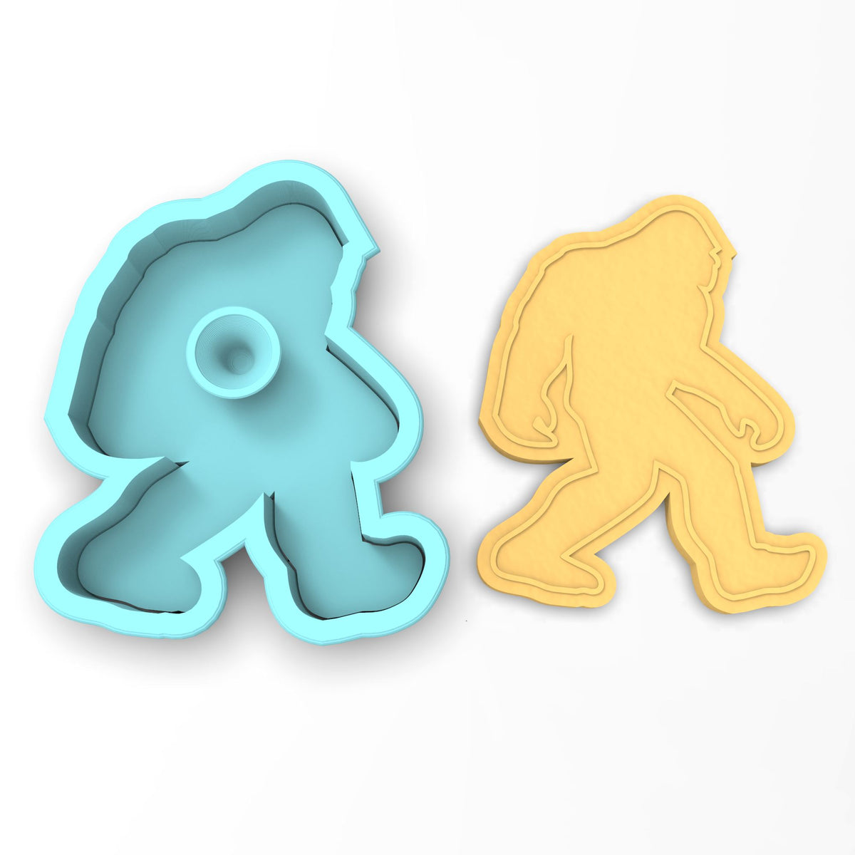 Sasquatch Cookie Cutter | Stamp | Stencil #1