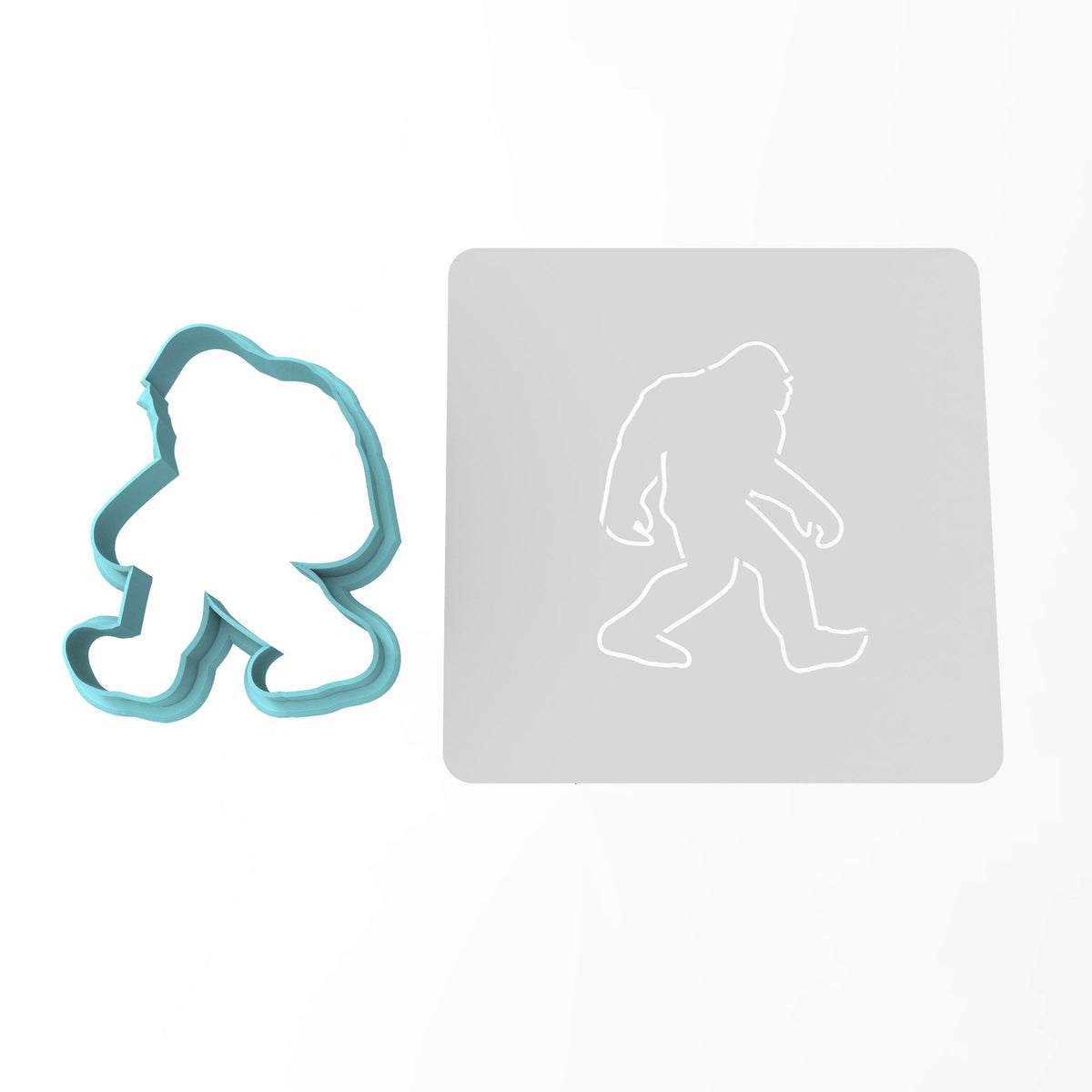 Sasquatch Cookie Cutter | Stamp | Stencil #1