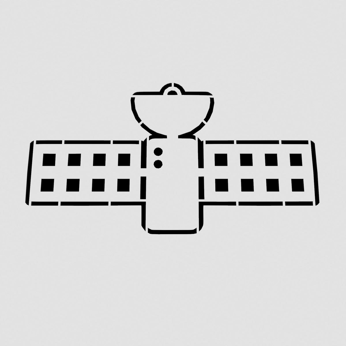 Satellite Cookie Cutter | Stamp | Stencil #1