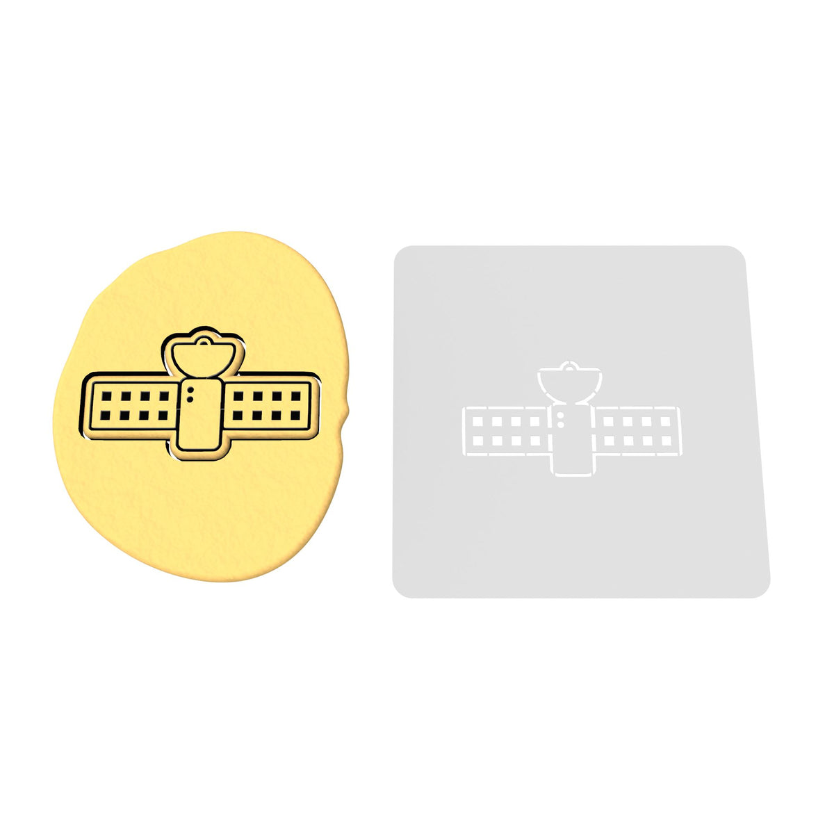 Satellite Cookie Cutter | Stamp | Stencil #1