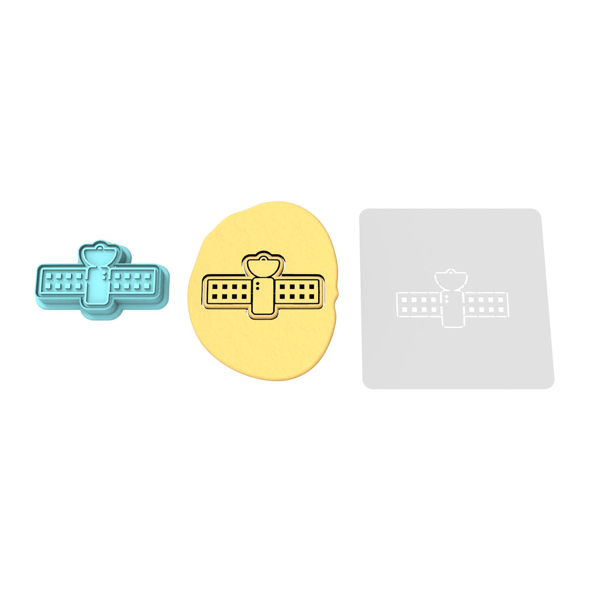Satellite Cookie Cutter | Stamp | Stencil #1