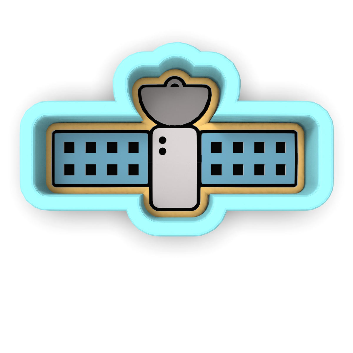 Satellite Cookie Cutter | Stamp | Stencil #1