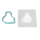 Scarecrow Head Cookie Cutter | Stamp | Stencil #1 Halloween / Fall Cookie Cutter Lady 2 Inch Small Cupcake Cutter Only Yes