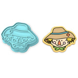 Scarecrow Head Cookie Cutter | Stamp | Stencil #2