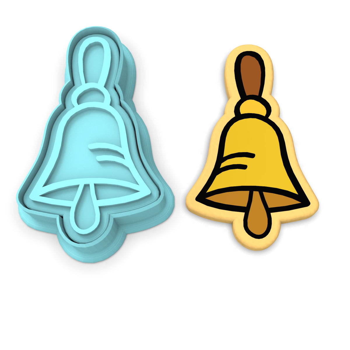 School Bell Cookie Cutter | Stamp | Stencil #1