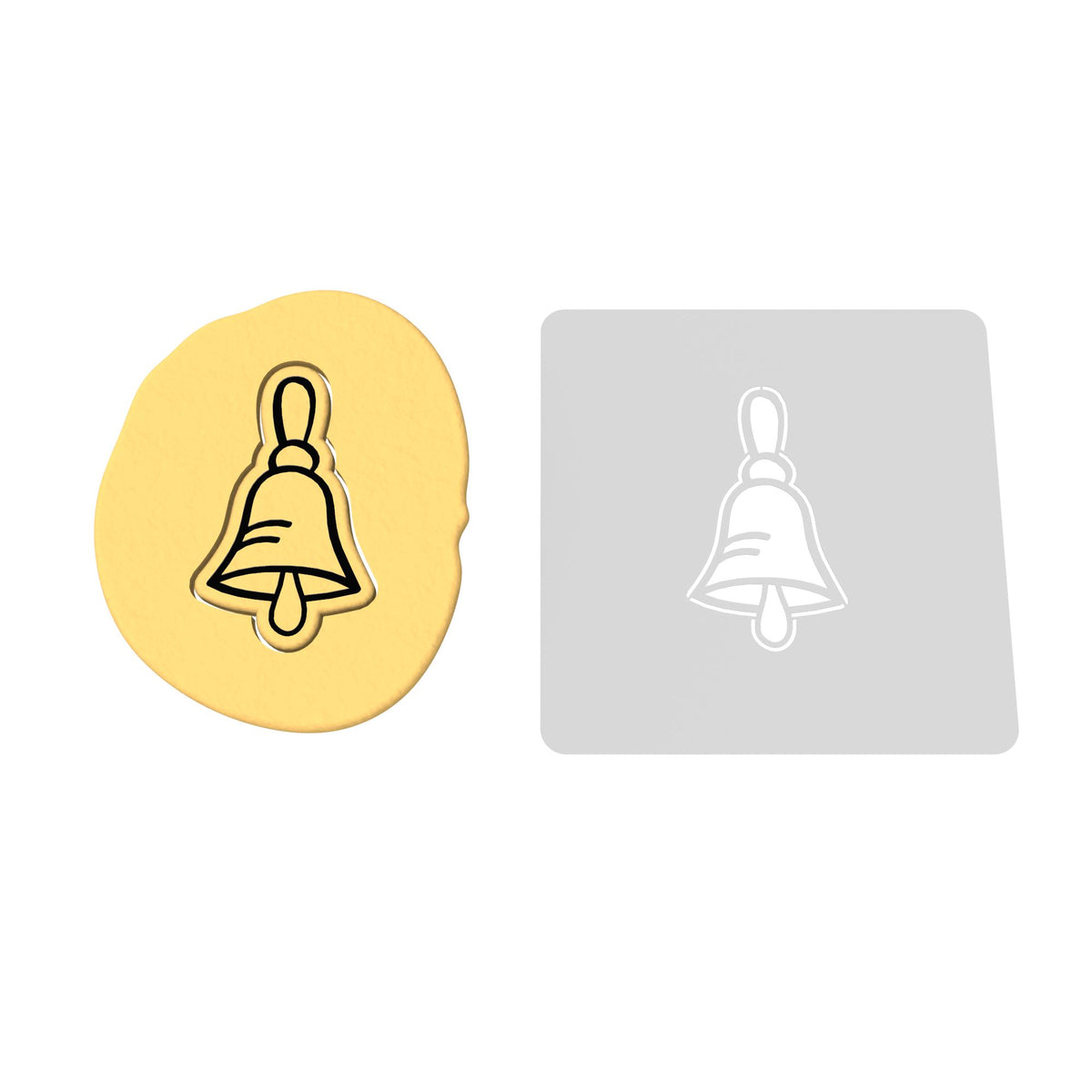 School Bell Cookie Cutter | Stamp | Stencil #1