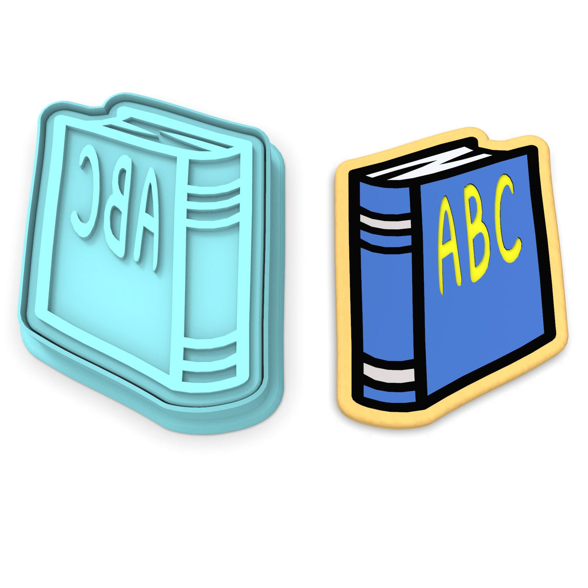 School Book Cookie Cutter | Stamp | Stencil #1