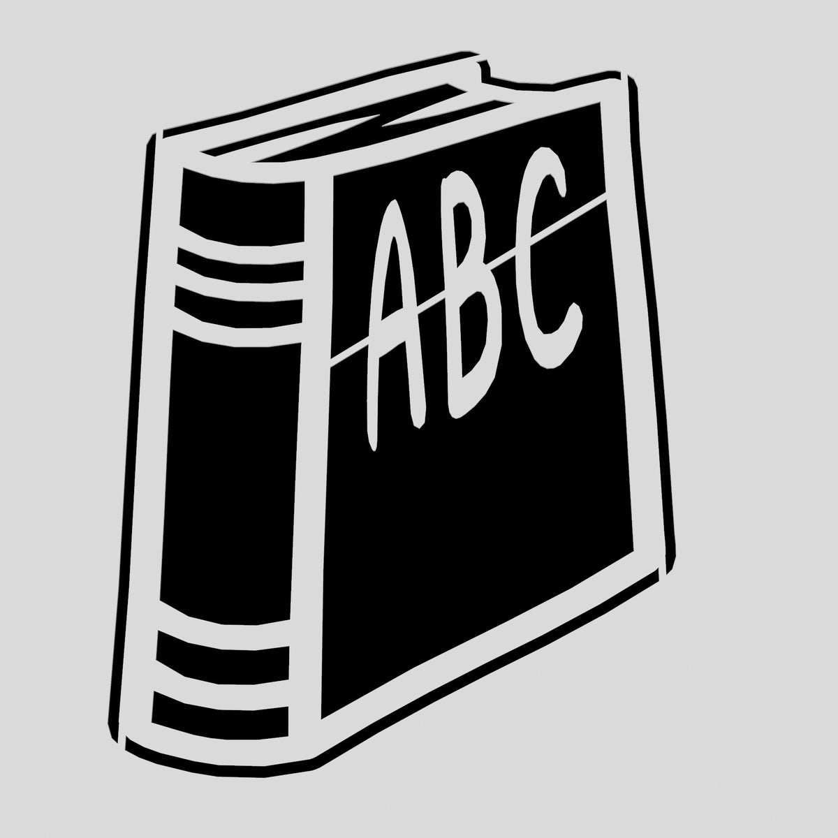 School Book Cookie Cutter | Stamp | Stencil #1