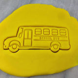 School Bus Cookie Cutter  Outline & Stamp