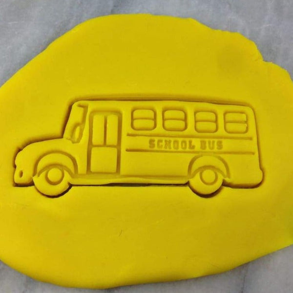 School Bus Cookie Cutter  Outline & Stamp