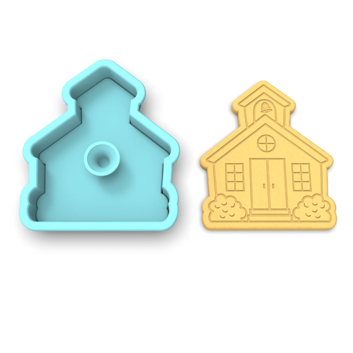 School House Cookie Cutter | Stamp | Stencil #1