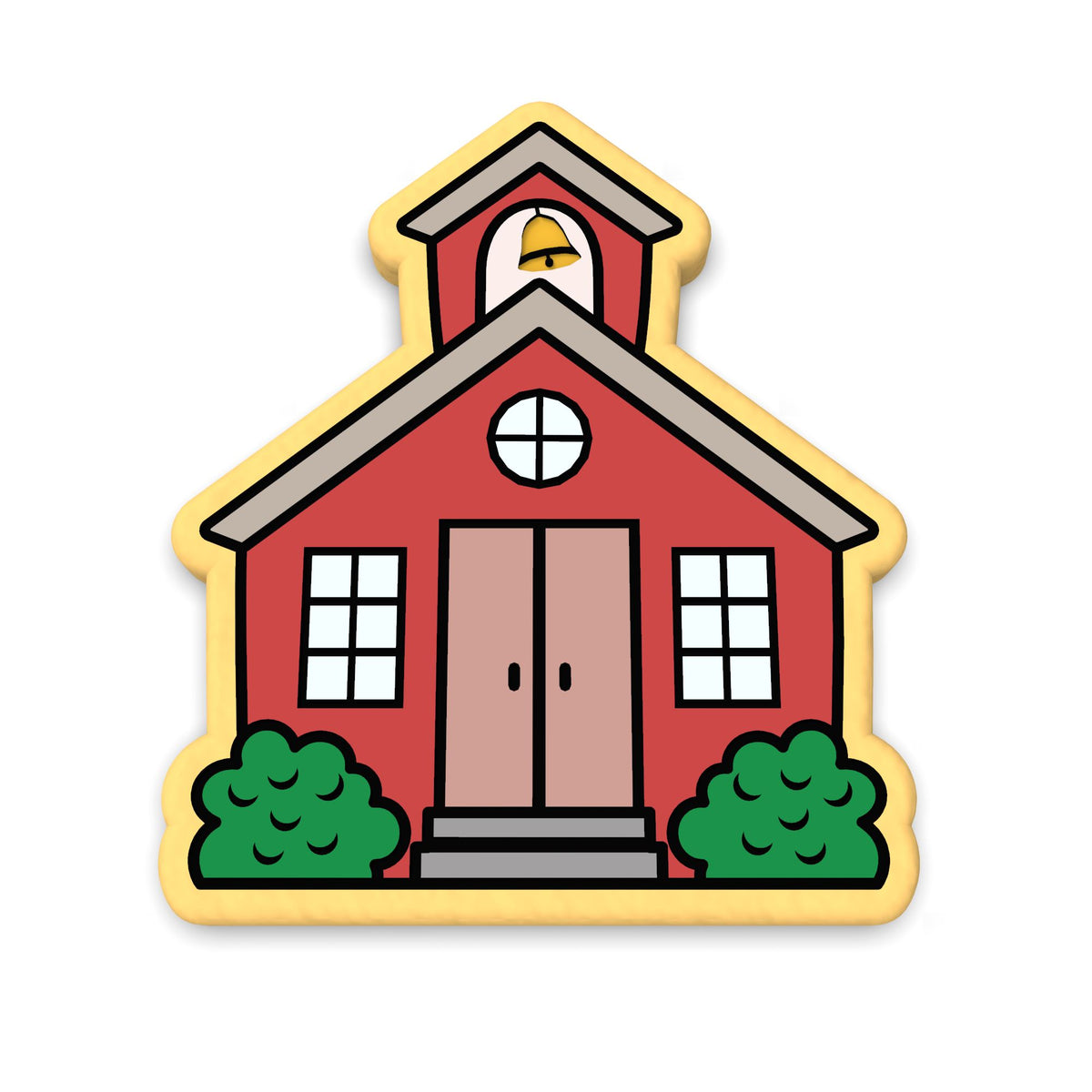 School House Cookie Cutter | Stamp | Stencil #1