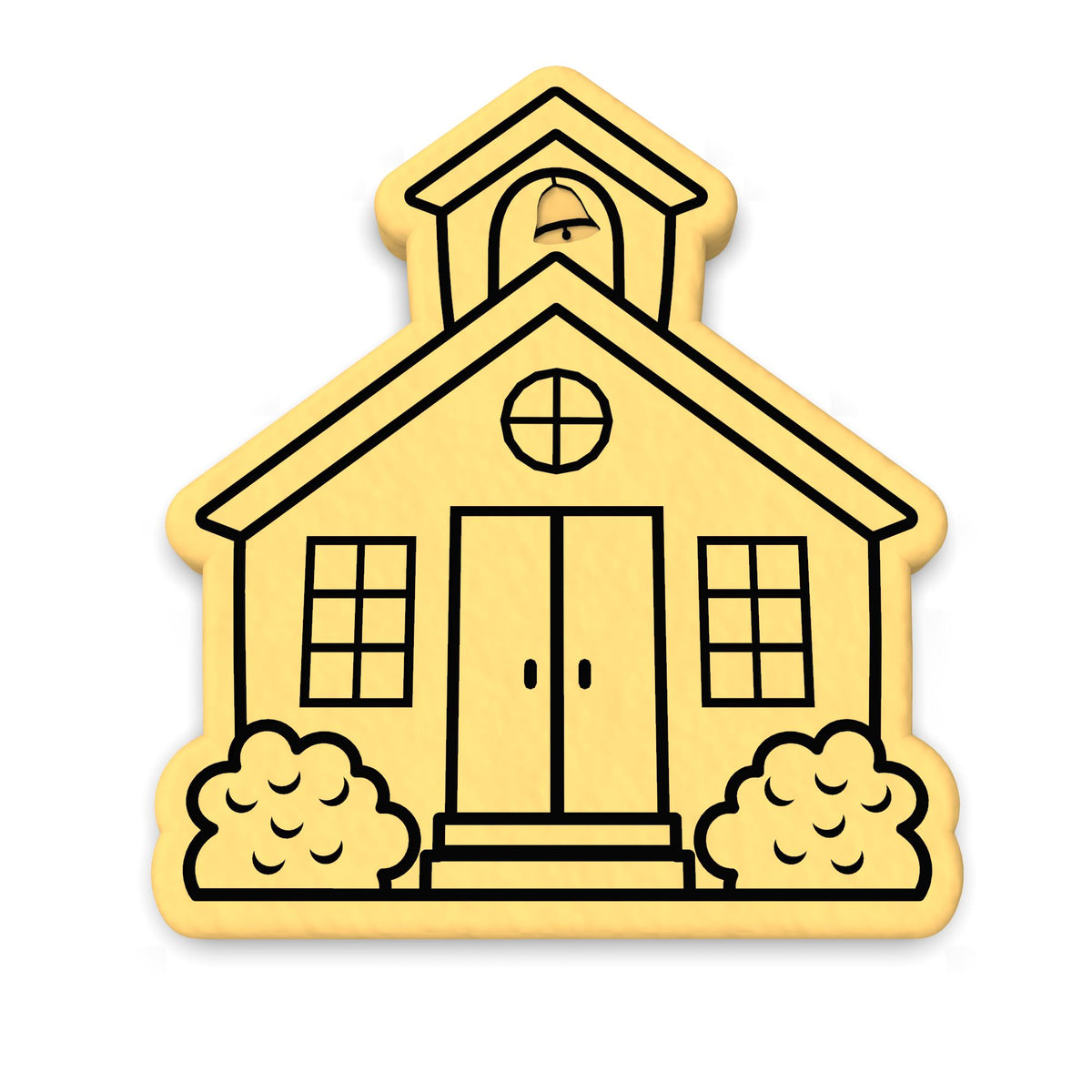 School House Cookie Cutter | Stamp | Stencil #1