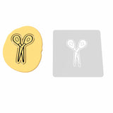 Scissors Cookie Cutter | Stamp | Stencil #1