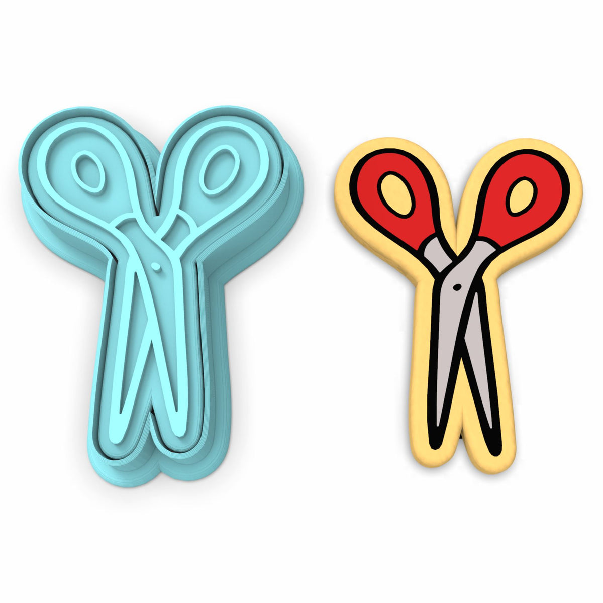Scissors Cookie Cutter | Stamp | Stencil #1