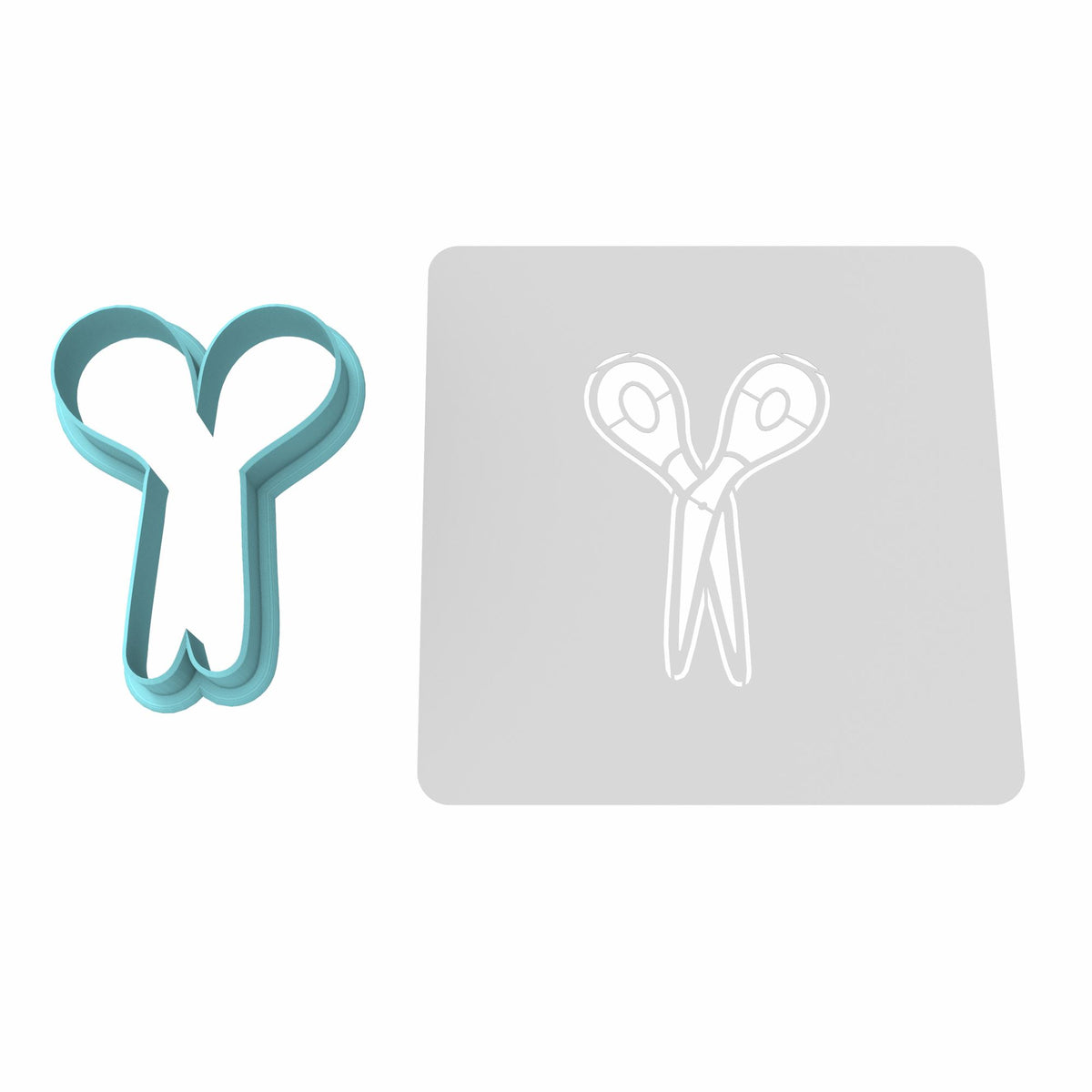Scissors Cookie Cutter | Stamp | Stencil #1