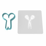 Scissors Cookie Cutter | Stamp | Stencil #1