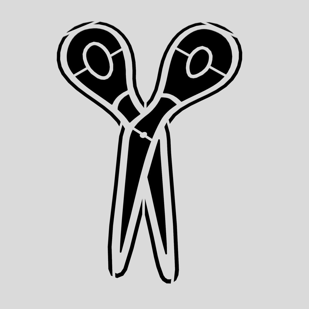 Scissors Cookie Cutter | Stamp | Stencil #1