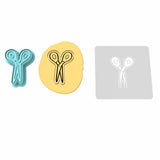 Scissors Cookie Cutter | Stamp | Stencil #1