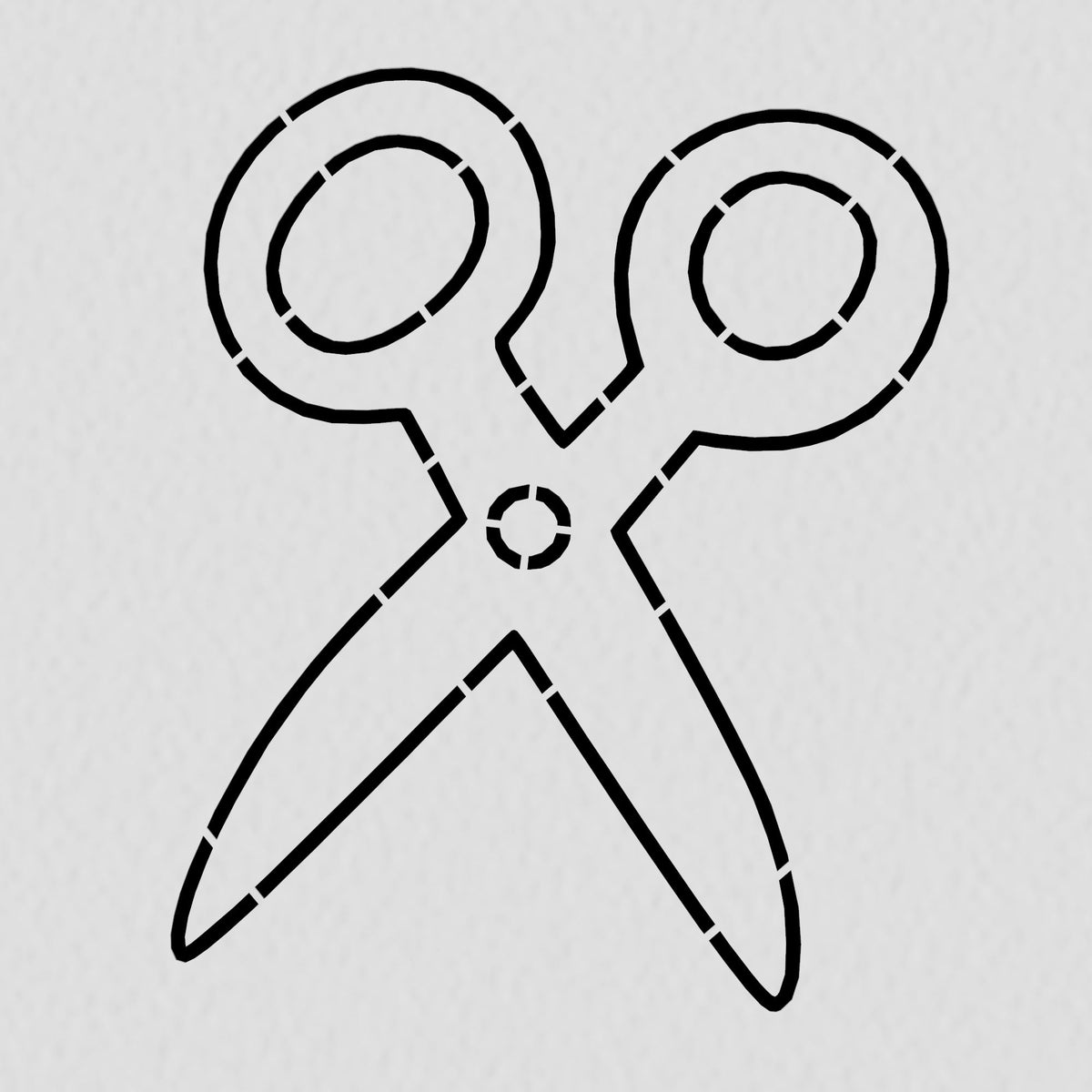 Scissors Cookie Cutter | Stamp | Stencil #2