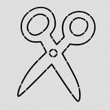 Scissors Cookie Cutter | Stamp | Stencil #2