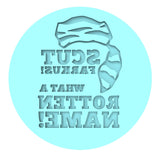 Scut Farkus Cookie Cutter | Stamp | Stencil #1 Xmas / Winter / NYE Cookie Cutter Lady TEENY - 1 Inch (2.5cm) Debosser ONLY 