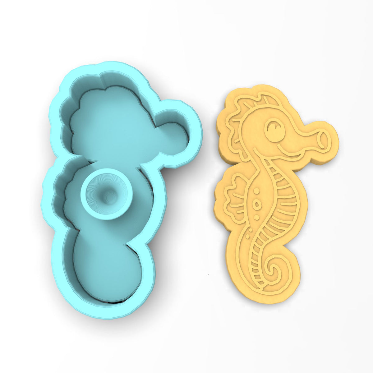 Sea Horse Cookie Cutter | Stamp | Stencil #1