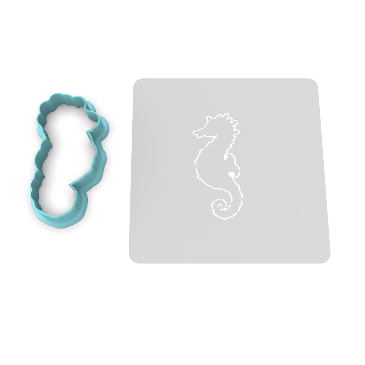 Sea Horse Cookie Cutter | Stamp | Stencil #2